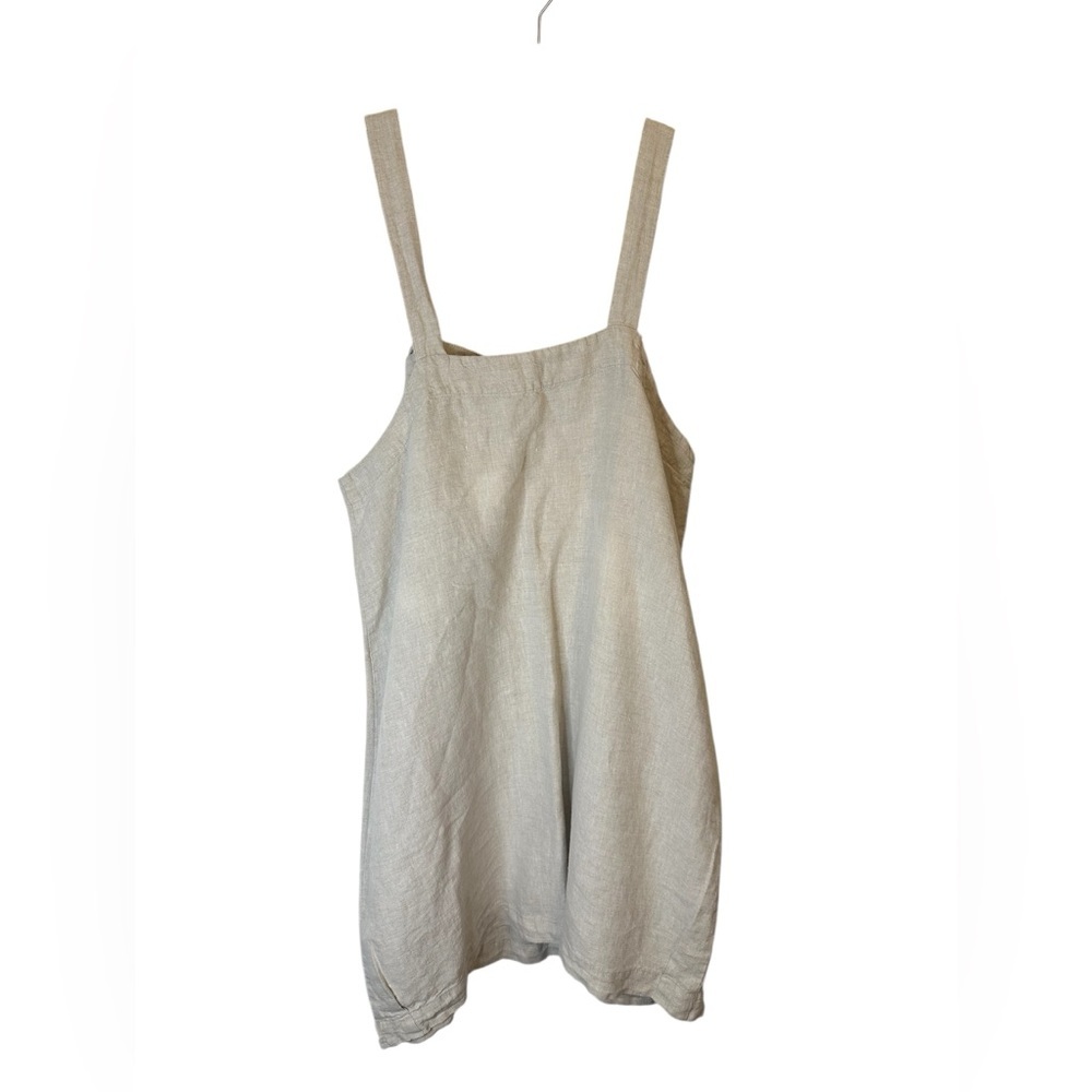 Magic Linen Pinafore Dress Size XL - Picture 2 of 4